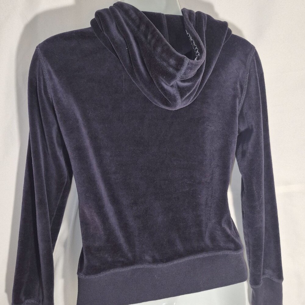 L.O.G.G./H&M fleece hoodie w/ zippered front, Dark Purple in size small - Picture 3 of 16
